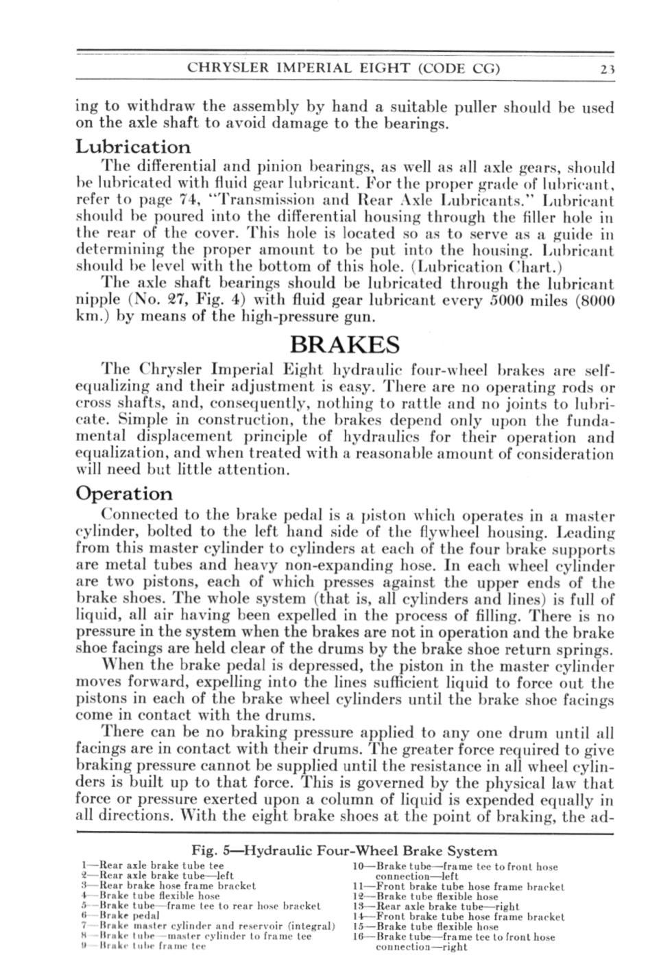1931 Chrysler Imperial Owners Manual Page 13